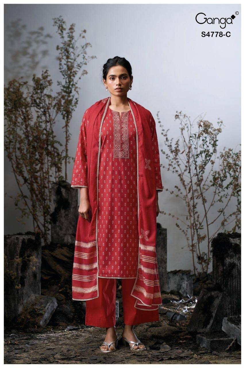 NIYANA 4778 By GANGA FASHION Stylish Beautiful Colourful PREMIUM PURE BEMBERG Dresses At Wholesale Price